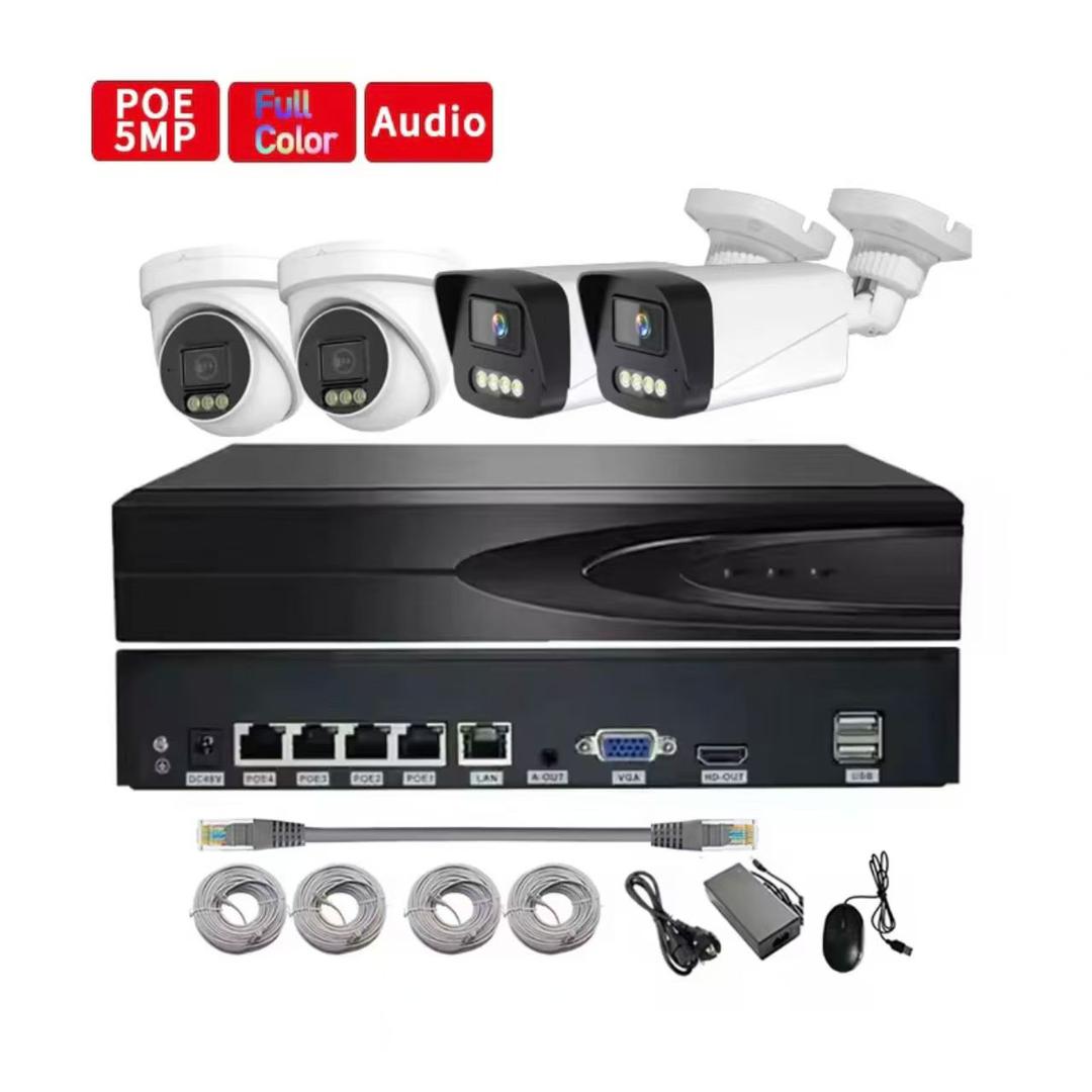 4 channel poe nvr kit cctv system